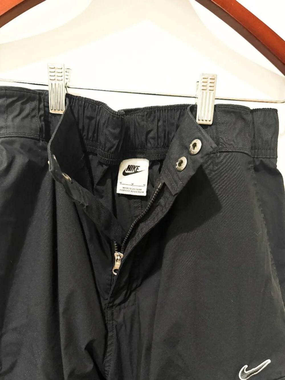 Nike Sportswear High-Waisted Loose Woven Cargo Pants Black Women's Size M